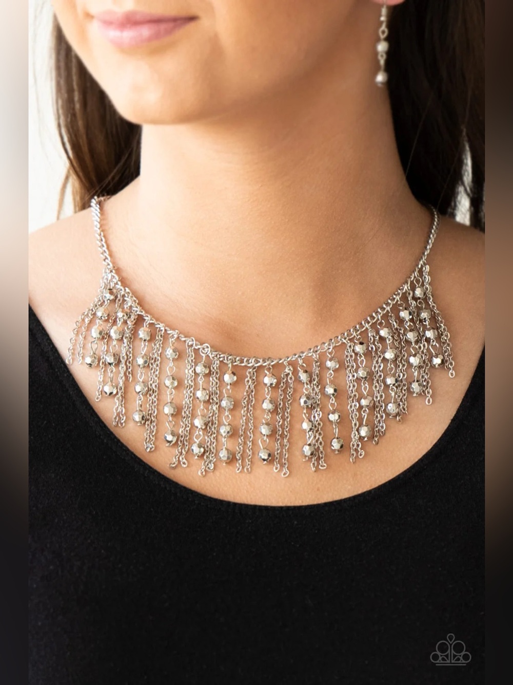 ❤️🔥5/$25❤️🔥 Rebel Remix Silver Necklace